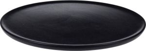 Merkloos Kaarsenbord kaarsenplateau zwart rond hout D38 cm Kaarsenonderzetter Kaarsenplateaus