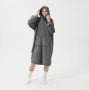 Dutch Decor SHERRY Oversized Hoodie 70x110 cm Hoodie & deken in één heerlijke grote fleece hoodie deken Charcoal Gray a - Thumbnail 2