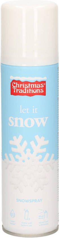 Merkloos Sneeuwspray spuitsneeuw in bus 150 ml Decoratiesneeuw
