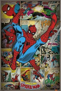 Merkloos Spiderman Retro Poster 61 X 91 5 Cm
