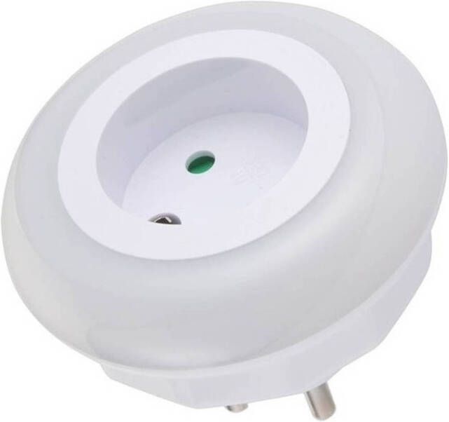 Merkloos Stopcontact nachtlampjes met LED sensor nachtverlichting dag nacht functie
