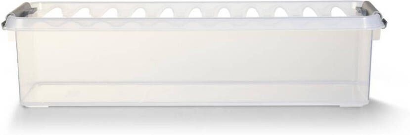 Merkloos Sunware Q-Line opbergbox 3 5 L transparant metallic