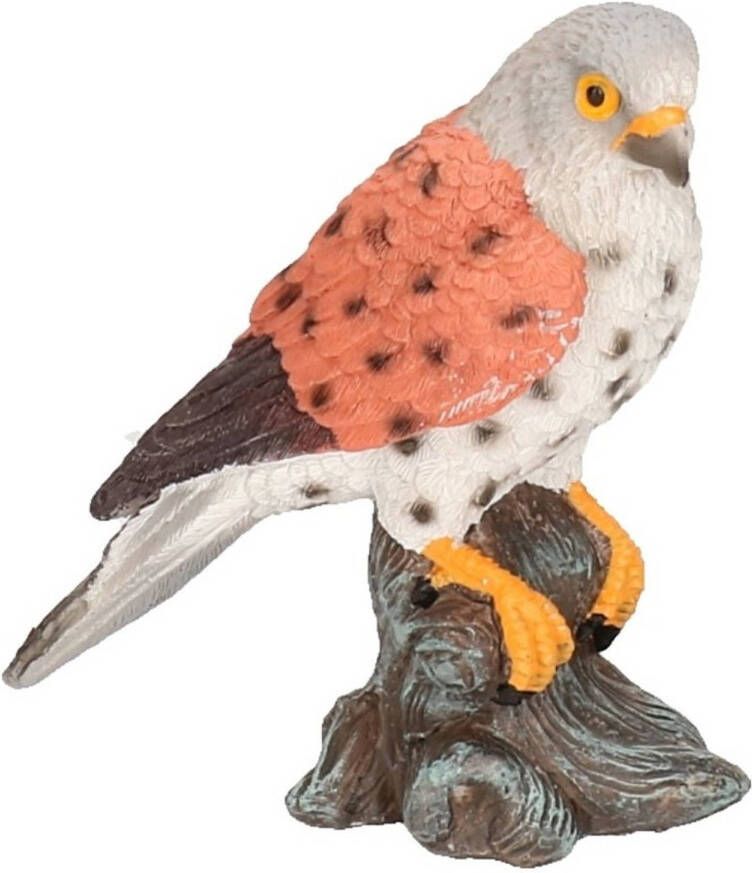 Merkloos Torenvalk vogel dieren beeldje 11 cm Tuin decoratie woonaccessoires dieren beelden Beeldjes