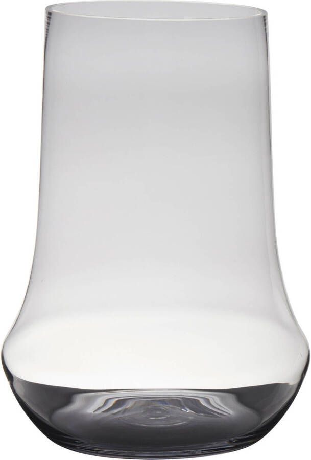 Merkloos Transparante luxe grote stijlvolle vaas vazen van glas 45 x 33 cm Bloemen boeketten vaas voor binnen gebruik Vazen