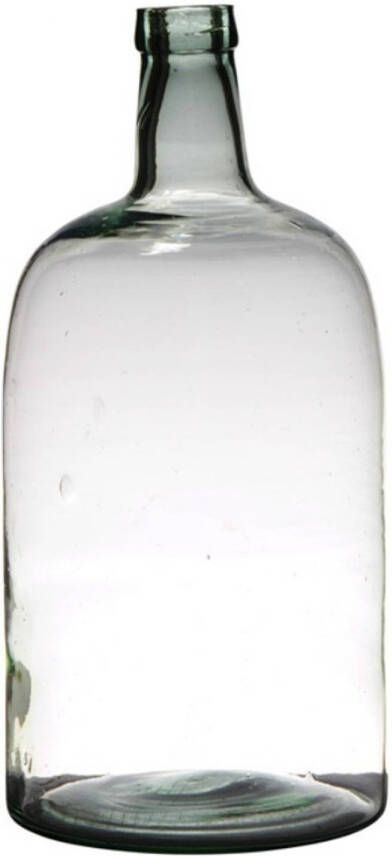 Merkloos Transparante luxe stijlvolle flessen vaas vazen van glas 40 x 19 cm Bloemen takken vaas voor binnen gebruik Vazen