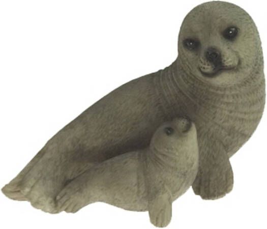 Merkloos Tuindecoratie zeehonden beeldje 11 cm Beeldjes