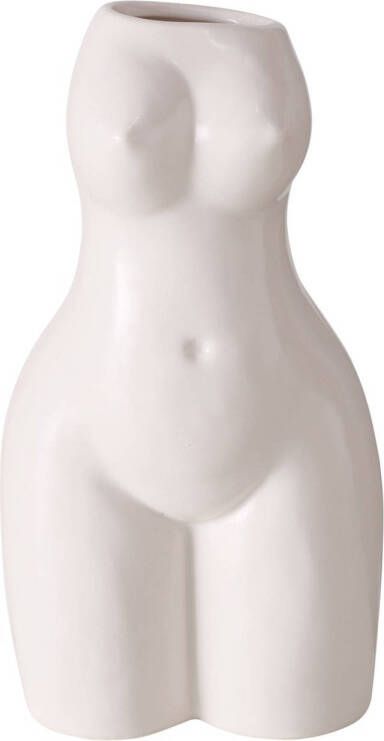 Merkloos Vaas lichaam vrouw H17cm Porselein wit