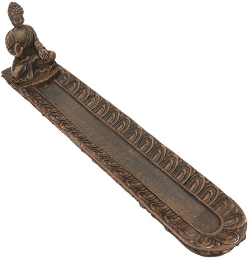 Merkloos Wierookstokjes houder Indische boeddha 24 cm Wierookstokjes