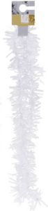 Merkloos Witte folieslinger fijn 180 cm Kerstslingers