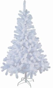 Merkloos Witte Kunst Kerstboom kunstboom 120 Cm Kunstkerstboom