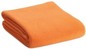 Merkloos Zacht Plaid dekentje kleedje Oranje 120 X 150 Cm Plaids