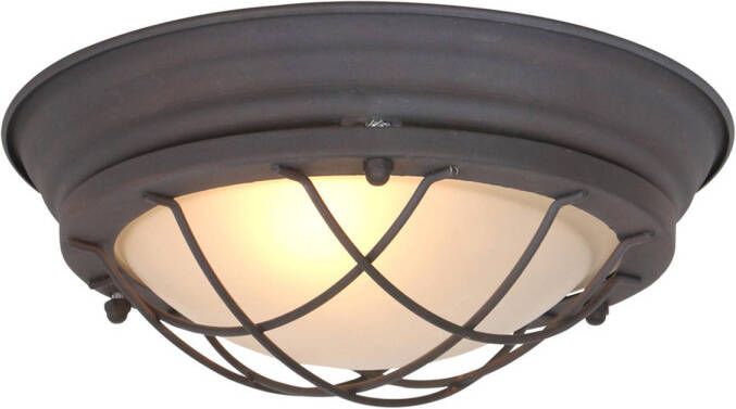 Mexlite Dalcy Plafondlamp Bruin