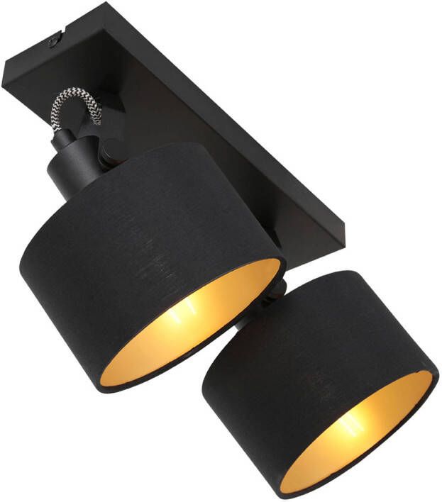 Mexlite Ornoir plafondlamp zwart