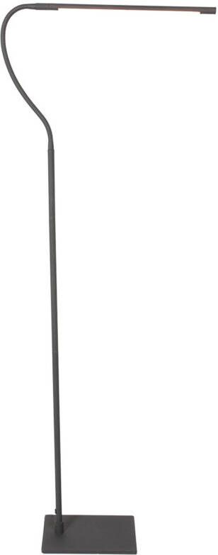 Mexlite Serpent vloerlamp zwart kunststof 183 cm hoog