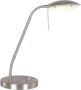 Mexlite tafellamp Eloi staal glas metaal Ø 17cm LED 1315ST - Thumbnail 1