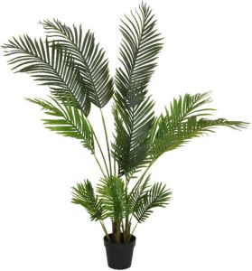 Mica Decorations Groene Palm Areca goudpalm Kunstplanten 150 Cm In Pot Kamerplant Kunstplanten nepplanten