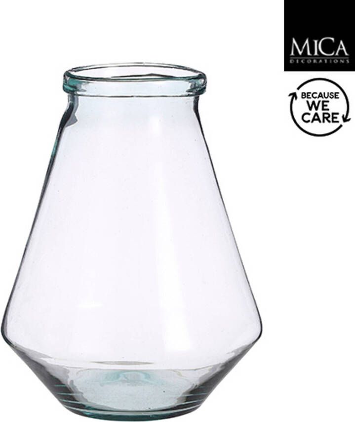 Mica Decorations Jive vaas recycled glas h30xd23 5cm
