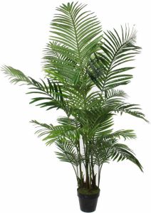 Mica Decorations grote Palm kunstplant groen H130 x D125 cm Kunstplanten