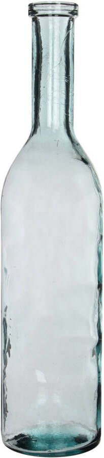 Mica Decorations Transparante fles vaas vazen van eco glas 18 x 75 cm Rioja Woonaccessoires woondecoraties Glazen bloemenvaas Flesvaas flesvazen Vazen