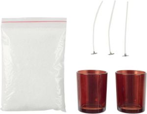 MISOU Kaarsen Maken Set voor Volwassenen DIY met Waxinelichthouders 8-delig Kaarsenlont Giftset
