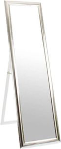 MISOU Passpiegel Staand Deurspiegel Hangend Spiegel Zilver 30x120cm