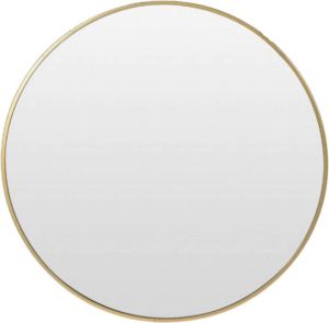 MISOU Spiegel Rond Goud Glas Wandspiegel Diameter 55cm Accessoires