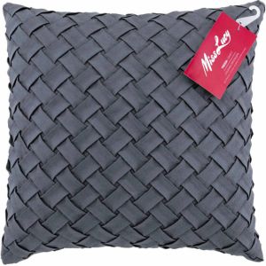 Miss Lucy Tressa Kussenhoes Kussensloop Sierkussen Sierkussenhoes 40 x 40 cm grijs