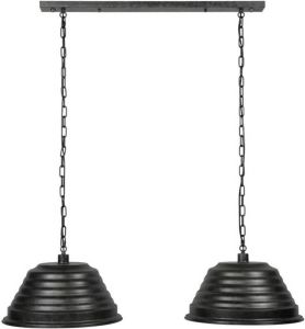 MOOS Hanglamp 2xø47 Ribbel Charcoal