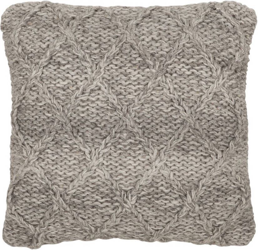 Must Living Cushion Grenada 45x45 cm Grey 100% wool