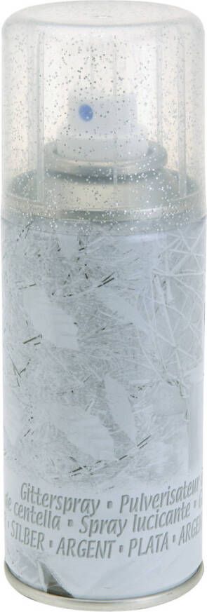 Nampook Glitterspray zilver 150 ml