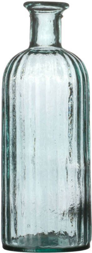 Natural Living Bloemenvaas Stripes helder transparant glas D13 x H34 cm Vazen