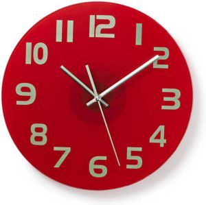 Nedis Wandklok CLWA006GL30RD Rood