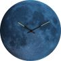 NeXtime Wandklok dia. 35 cm bol glas &apos;blauw Moon dome&apos; - Thumbnail 1
