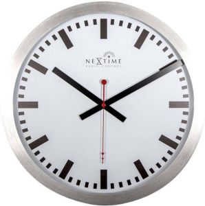 NeXtime  wandklok Station Stripe Radio Control multikleur
