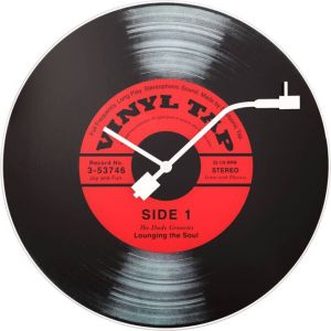 NeXtime  wandklok Vinyl Tap - zwart rood