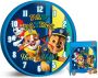 Merkloos Blauwe klok met Paw Patrol figuren voor kinderen 25 cm Wandklokken - Thumbnail 2