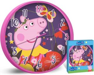 Nickelodeon Wandklok Peppa Pig 25 Cm Roze paars