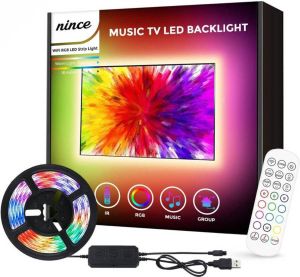 Nince TV Led Strip van Hoge Kwaliteit 2022 Model USB Ledstrip 3 Meter TV Led verlichting TV Backlight