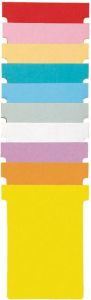Nobo T-planbordkaarten index 3 ft 120 x 92 mm groen 5 stuks