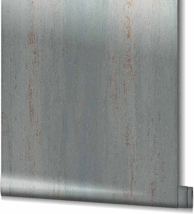 Noordwand Topchic Behang Stripes Effect metallic grijs
