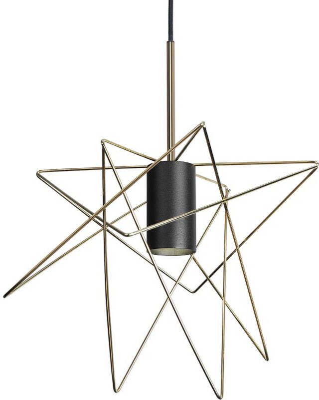 Nowodvorski Hanglamp Gstar Ø 30 cm zwart goud