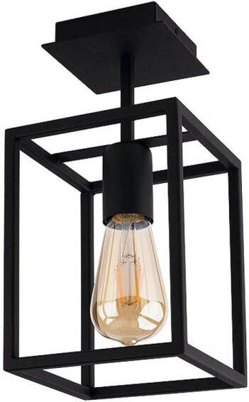 Nowodvorski Plafondlamp Crate H 30 5 cm B 15 cm zwart