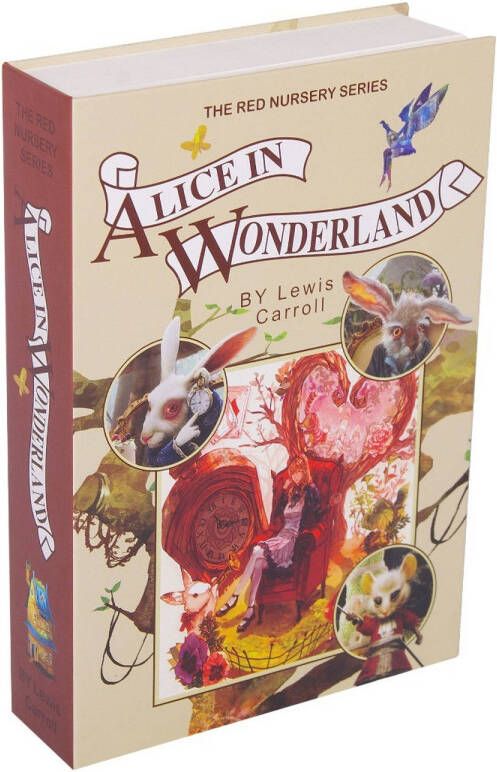 Shopmedia Securata Boekkluis met Cijferslot Alice in Wonderland 115 x 180 x 55 cm Kluisje met cijferslot Verborgen Kluis