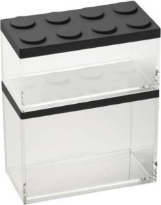 Omada Opbergbox Set van 2 Kunststof Zwart | Brickstore