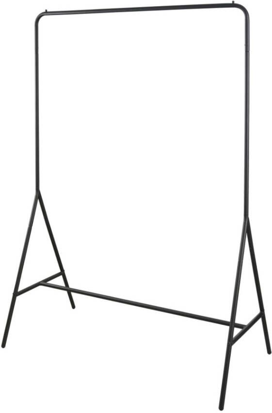 MISOU Kledingrek Metaal Industrieel Zwart 80x44x145cm