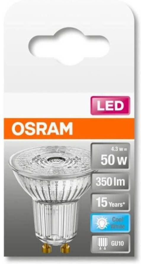 Osram Spot PAR16 LED 36 ° glas 4 3W equivalent 50 GU10 Koel wit
