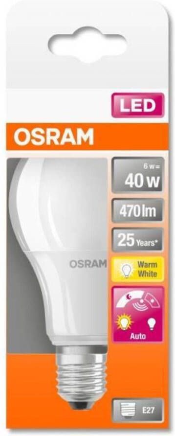 Osram STAR + LED standaard daglichtsensor equivalent van 6W 40W E27
