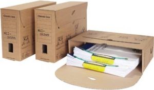 Paagman Loeff&apos;s Classic box archiefdoos ft 370 x 260 x 115 mm bruin PK50