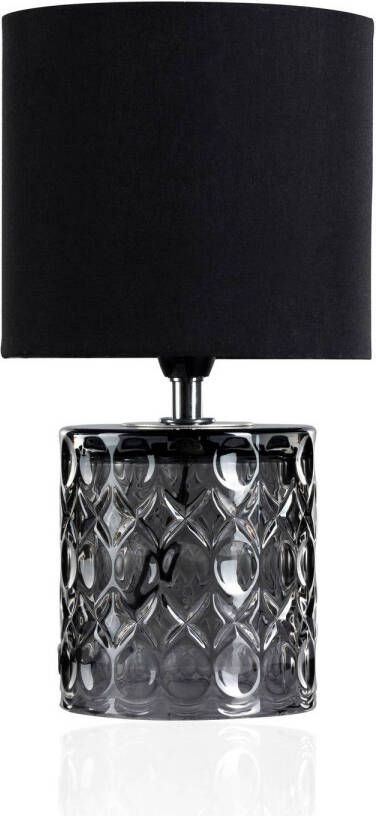 Pauleen Crystal Glow Tafellamp black-grey glas.
