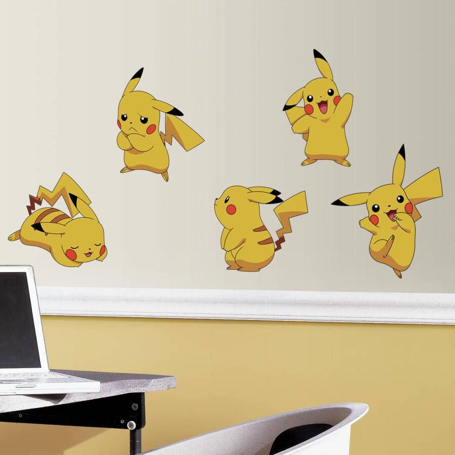 PAW Patrol Muursticker Pokemon RoomMates Pikachu